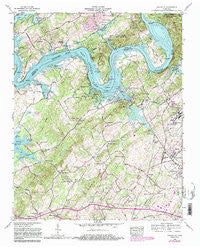 Louisville Tennessee Historical topographic map, 1:24000 scale, 7.5 X 7.5 Minute, Year 1968