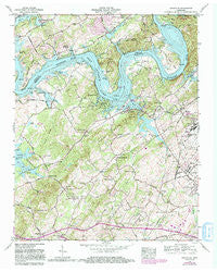 Louisville Tennessee Historical topographic map, 1:24000 scale, 7.5 X 7.5 Minute, Year 1968