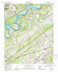 Lovell Tennessee Historical topographic map, 1:24000 scale, 7.5 X 7.5 Minute, Year 1968