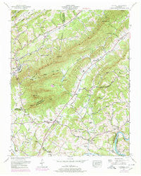 Luttrell Tennessee Historical topographic map, 1:24000 scale, 7.5 X 7.5 Minute, Year 1952