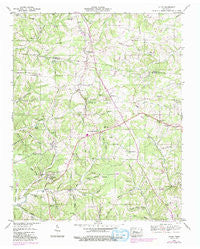 Lyles Tennessee Historical topographic map, 1:24000 scale, 7.5 X 7.5 Minute, Year 1953