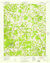 Lyles Tennessee Historical topographic map, 1:24000 scale, 7.5 X 7.5 Minute, Year 1953