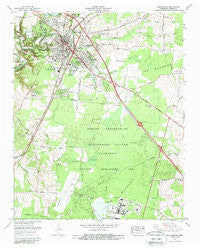 Manchester Tennessee Historical topographic map, 1:24000 scale, 7.5 X 7.5 Minute, Year 1972