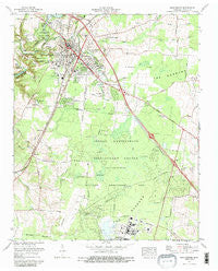 Manchester Tennessee Historical topographic map, 1:24000 scale, 7.5 X 7.5 Minute, Year 1972