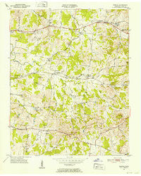 Martha Tennessee Historical topographic map, 1:24000 scale, 7.5 X 7.5 Minute, Year 1951
