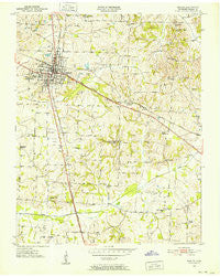 Martin Tennessee Historical topographic map, 1:24000 scale, 7.5 X 7.5 Minute, Year 1950