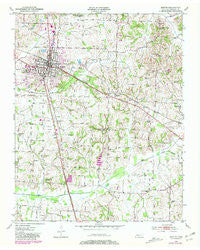 Martin Tennessee Historical topographic map, 1:24000 scale, 7.5 X 7.5 Minute, Year 1950