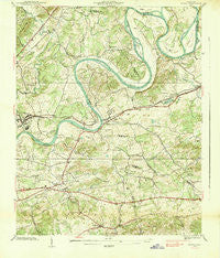 Mascot Tennessee Historical topographic map, 1:24000 scale, 7.5 X 7.5 Minute, Year 1938