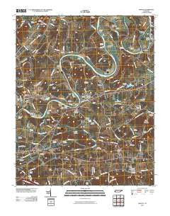 Mascot Tennessee Historical topographic map, 1:24000 scale, 7.5 X 7.5 Minute, Year 2010