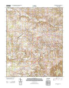 McMinnville Tennessee Historical topographic map, 1:24000 scale, 7.5 X 7.5 Minute, Year 2013