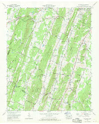 Mc Donald Tennessee Historical topographic map, 1:24000 scale, 7.5 X 7.5 Minute, Year 1967