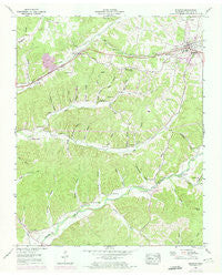 Mc Ewen Tennessee Historical topographic map, 1:24000 scale, 7.5 X 7.5 Minute, Year 1952
