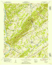 Meadow Tennessee Historical topographic map, 1:24000 scale, 7.5 X 7.5 Minute, Year 1952