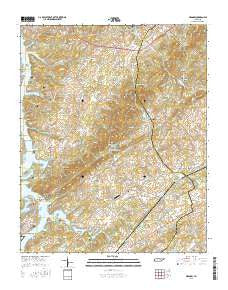 Meadow Tennessee Current topographic map, 1:24000 scale, 7.5 X 7.5 Minute, Year 2016