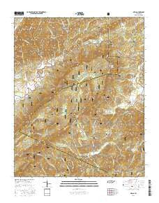 Mecca Tennessee Current topographic map, 1:24000 scale, 7.5 X 7.5 Minute, Year 2016