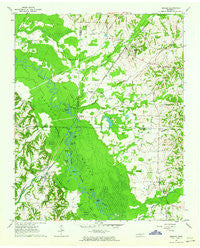 Mercer Tennessee Historical topographic map, 1:24000 scale, 7.5 X 7.5 Minute, Year 1961