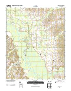 Mercer Tennessee Historical topographic map, 1:24000 scale, 7.5 X 7.5 Minute, Year 2013