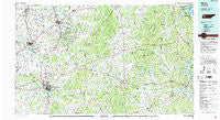 Milan Tennessee Historical topographic map, 1:100000 scale, 30 X 60 Minute, Year 1986