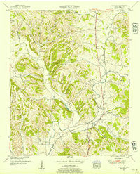 Milky Way Tennessee Historical topographic map, 1:24000 scale, 7.5 X 7.5 Minute, Year 1951