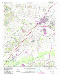 Millington Tennessee Historical topographic map, 1:24000 scale, 7.5 X 7.5 Minute, Year 1971
