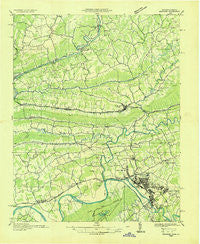 Moggasin Virginia Historical topographic map, 1:48000 scale, 15 X 15 Minute, Year 1935