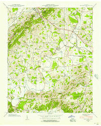 Mohawk Tennessee Historical topographic map, 1:24000 scale, 7.5 X 7.5 Minute, Year 1939