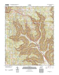 Monteagle Tennessee Historical topographic map, 1:24000 scale, 7.5 X 7.5 Minute, Year 2013