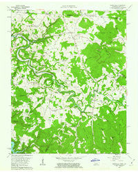 Moodyville Tennessee Historical topographic map, 1:24000 scale, 7.5 X 7.5 Minute, Year 1962