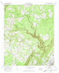 Morgan Springs Tennessee Historical topographic map, 1:24000 scale, 7.5 X 7.5 Minute, Year 1972