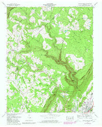 Morgan Springs Tennessee Historical topographic map, 1:24000 scale, 7.5 X 7.5 Minute, Year 1972