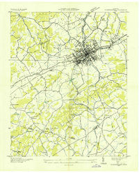 Morristown Tennessee Historical topographic map, 1:24000 scale, 7.5 X 7.5 Minute, Year 1935