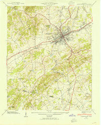 Morristown Tennessee Historical topographic map, 1:24000 scale, 7.5 X 7.5 Minute, Year 1939