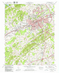 Morristown Tennessee Historical topographic map, 1:24000 scale, 7.5 X 7.5 Minute, Year 1979
