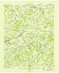 Mosheim Tennessee Historical topographic map, 1:24000 scale, 7.5 X 7.5 Minute, Year 1935