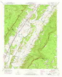 Mount Airy Tennessee Historical topographic map, 1:24000 scale, 7.5 X 7.5 Minute, Year 1946