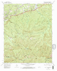 Mount Le Conte Tennessee Historical topographic map, 1:24000 scale, 7.5 X 7.5 Minute, Year 1964