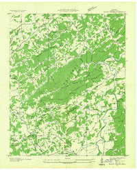 Mount Vernon Tennessee Historical topographic map, 1:24000 scale, 7.5 X 7.5 Minute, Year 1934