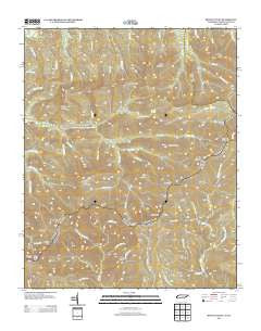 Mount Guyot Tennessee Historical topographic map, 1:24000 scale, 7.5 X 7.5 Minute, Year 2013