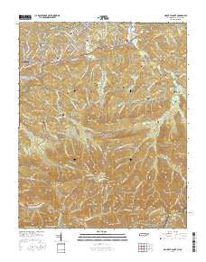 Mount Le Conte Tennessee Current topographic map, 1:24000 scale, 7.5 X 7.5 Minute, Year 2016
