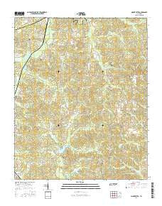 Mount Peter Tennessee Current topographic map, 1:24000 scale, 7.5 X 7.5 Minute, Year 2016