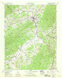 Mountain City Tennessee Historical topographic map, 1:24000 scale, 7.5 X 7.5 Minute, Year 1938