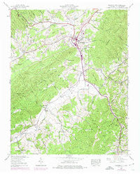 Mountain City Tennessee Historical topographic map, 1:24000 scale, 7.5 X 7.5 Minute, Year 1938