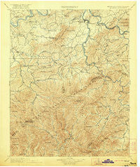 Mt Guyot Tennessee Historical topographic map, 1:125000 scale, 30 X 30 Minute, Year 1912
