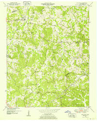 Mt. Peter Tennessee Historical topographic map, 1:24000 scale, 7.5 X 7.5 Minute, Year 1949