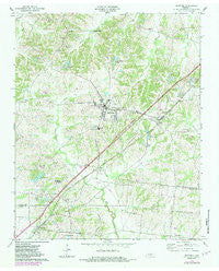 Munford Tennessee Historical topographic map, 1:24000 scale, 7.5 X 7.5 Minute, Year 1971