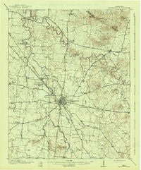 Murfreesboro Tennessee Historical topographic map, 1:62500 scale, 15 X 15 Minute, Year 1916