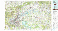 Nashville Tennessee Historical topographic map, 1:100000 scale, 30 X 60 Minute, Year 1984