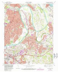 Nashville East Tennessee Historical topographic map, 1:24000 scale, 7.5 X 7.5 Minute, Year 1968