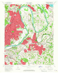 Nashville East Tennessee Historical topographic map, 1:24000 scale, 7.5 X 7.5 Minute, Year 1957