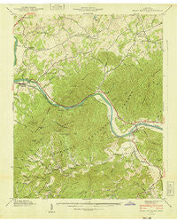 Neddy Mountain Tennessee Historical topographic map, 1:24000 scale, 7.5 X 7.5 Minute, Year 1940